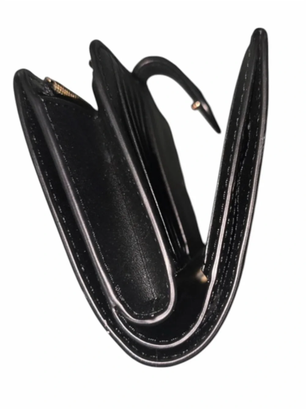 Kate Spade Black Glitter Satchel W/ Matching BiFold Wallet NWOT